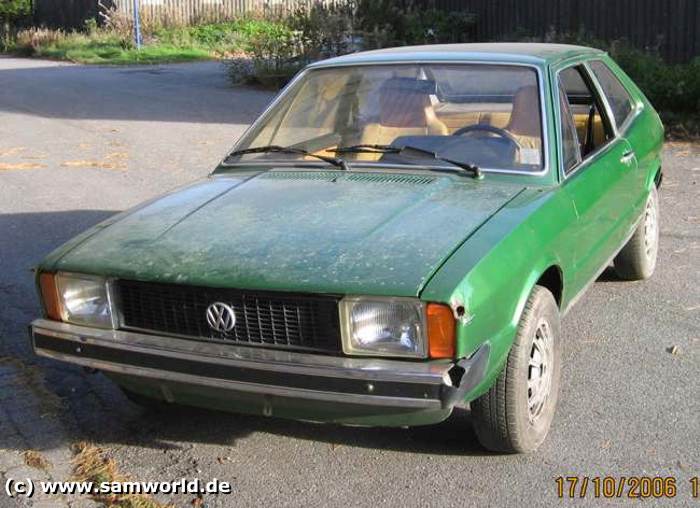 VW Scirocco I S Automatik, Bj. 1975, Palmagrün metallic, 70 PS